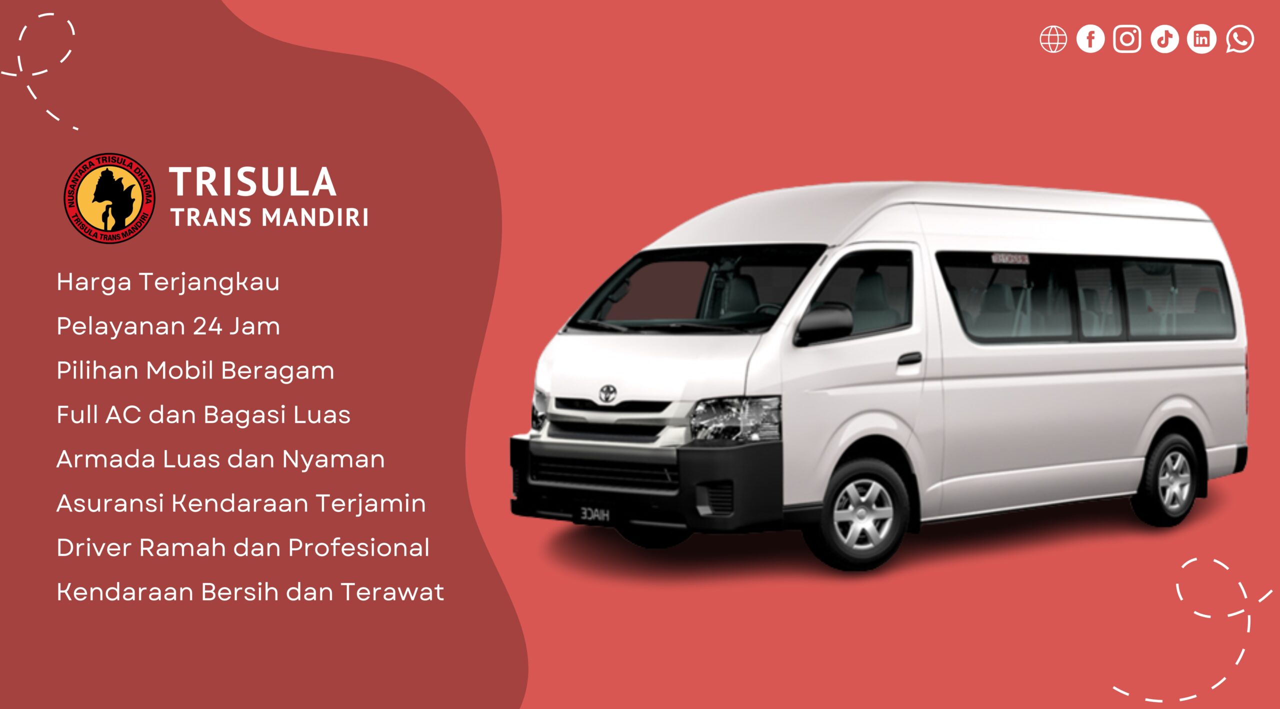 Hiace Commuter - Trisula Trans Mandiri Banner 65 x 40