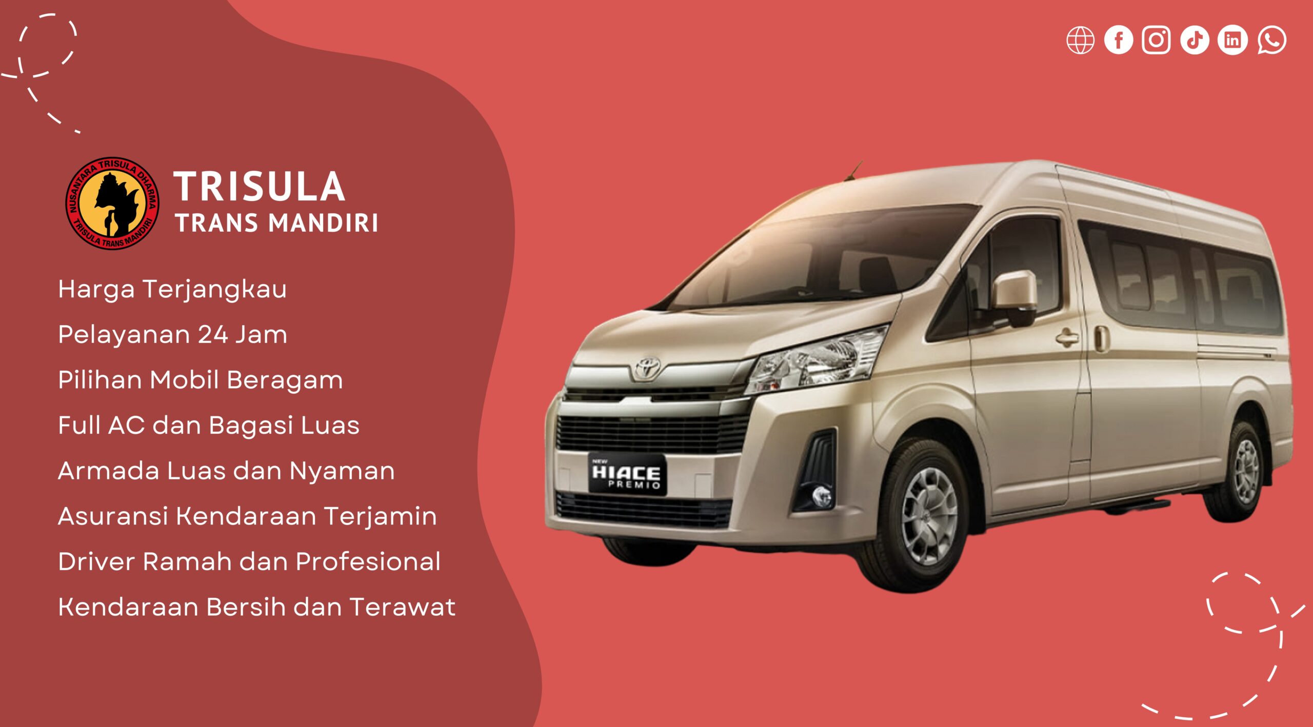 Hiace Premio - Trisula Trans Mandiri Banner 65 x 40